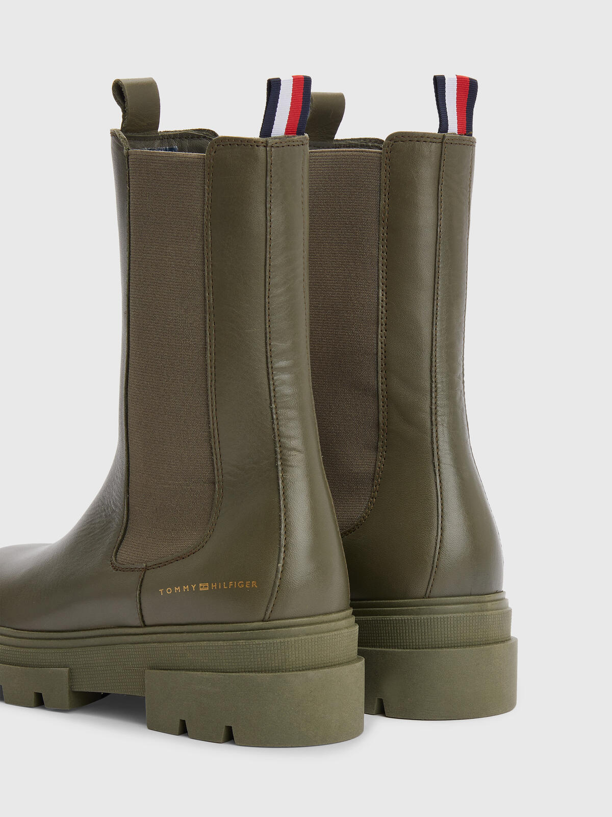 Tommy Hilfiger MONOCHROMATIC CHELSE Kadın Haki Bot