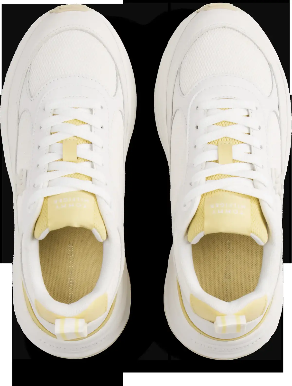 Tommy Hilfiger TH CHUNKY RUNNER, YBH Krem Kadın Spor Ayakkabı & Sneaker