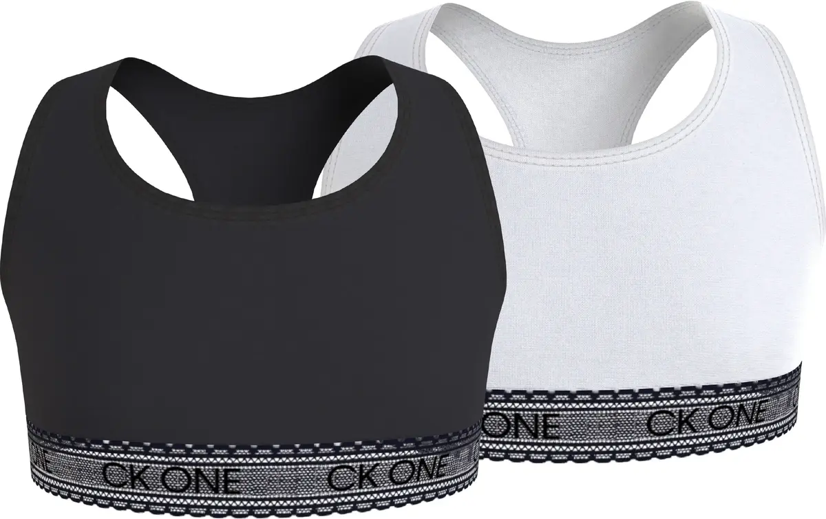 Calvin Klein 2PK BRALETTE-LACE Kadın Siyah Bralet
