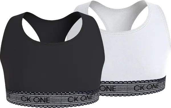 Calvin Klein 2PK BRALETTE-LACE Kadın Siyah Bralet