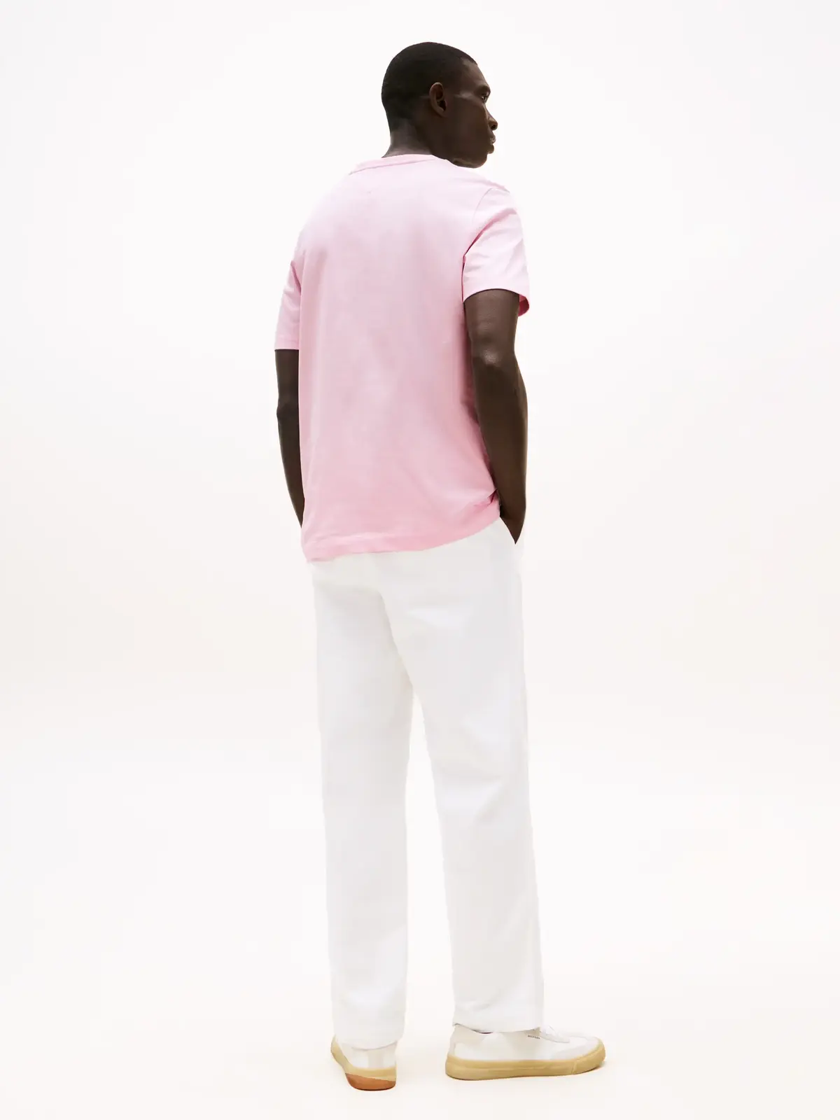 Tommy Hilfiger MONOGRAM IMD TEE Erkek Pembe T-Shirt