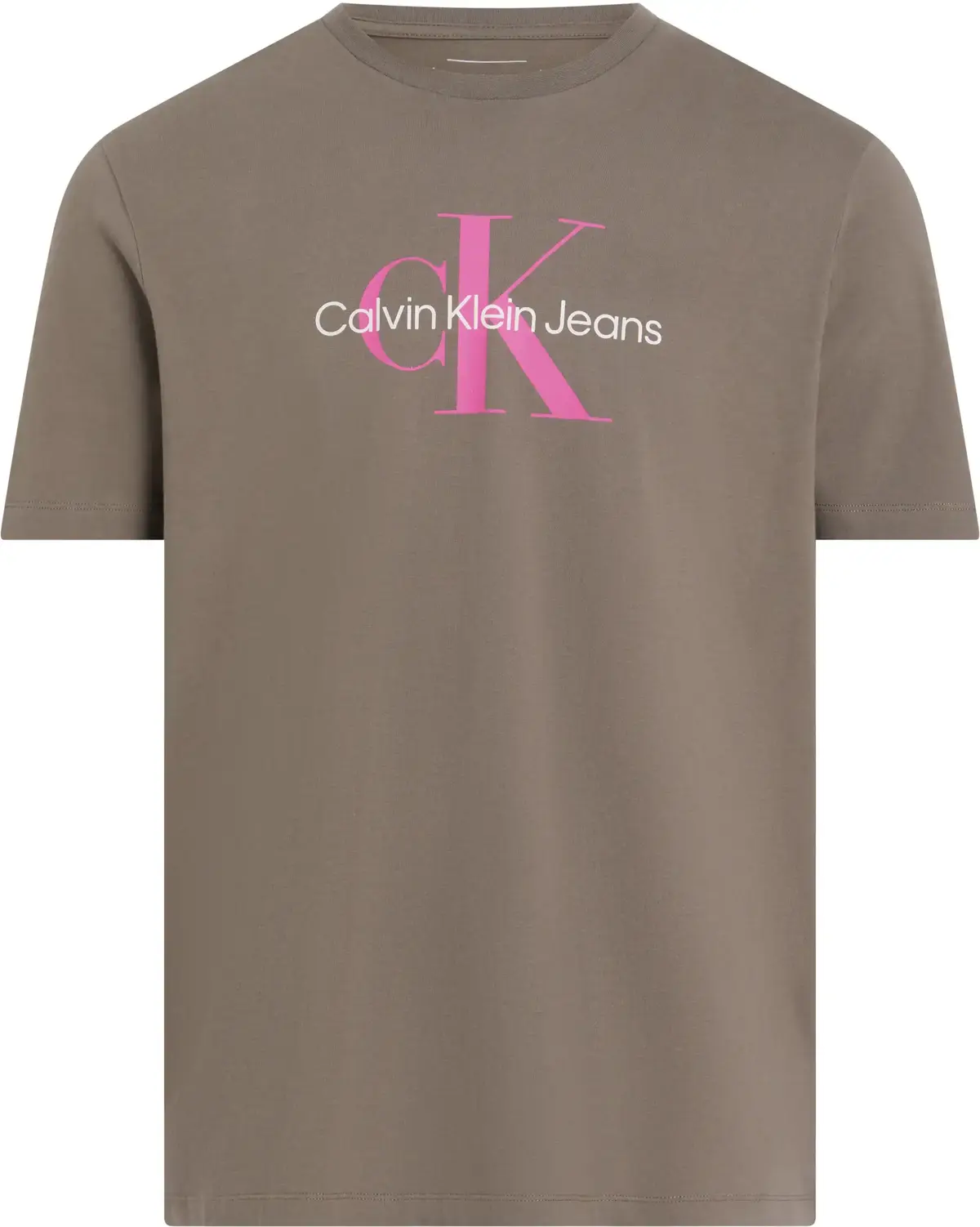 Calvin Klein SS HERO MONOLOGO TEE, RMT Kahverengi Erkek T-Shirt & Polo