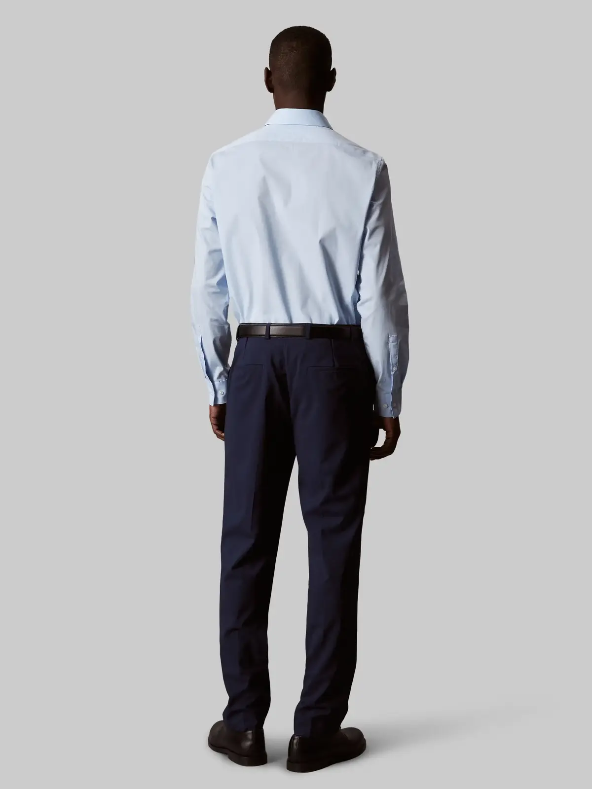 Calvin Klein REG ESNTL POPLIN STR Regular Fit Mavi Erkek Gömlek