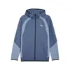 Puma EVOSTRIPE FZ Hoodie DK Mavi Erkek Fermuarlı Üst