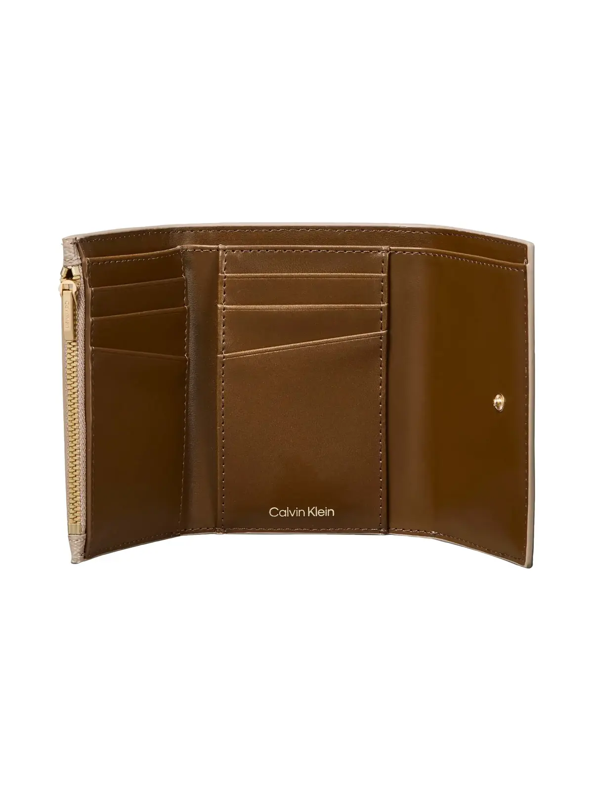 Calvin Klein EMBLEM AOP TRIFOLD Kahverengi Kadın Cüzdan