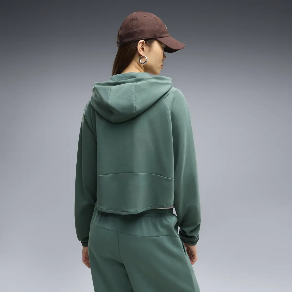 PUMA PUMATECH SENSE Hoodie Yeşil Kadın Sweatshirt
