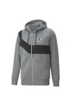 Puma Bmw Mms Hdd Sweat Jacket Gri Erkek Fermuarlı Hoodie