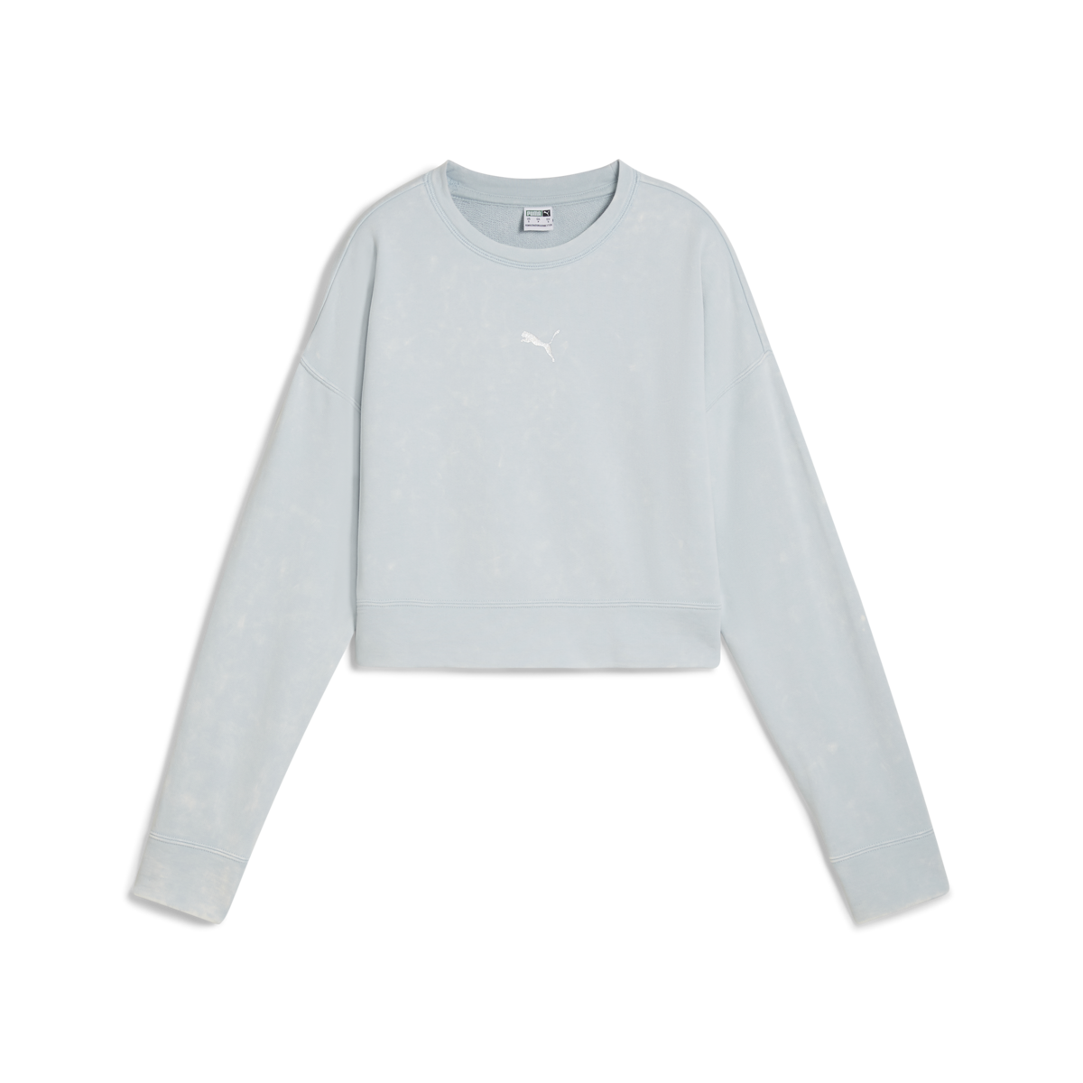 Puma DARE TO Relaxed Washed Crew Mavi Kadın Sweatshirt