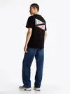 Tommy Hilfiger TJM RLX UNI FLAG TIG, BDS Siyah Erkek T-Shirt & Polo
