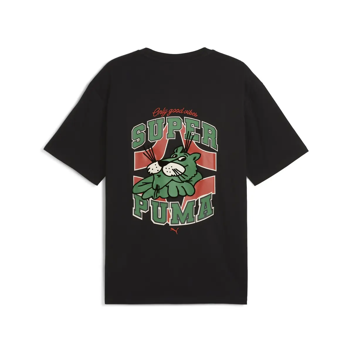 PUMA GRAPHICS Super Puma Tee Siyah Erkek T-Shirt