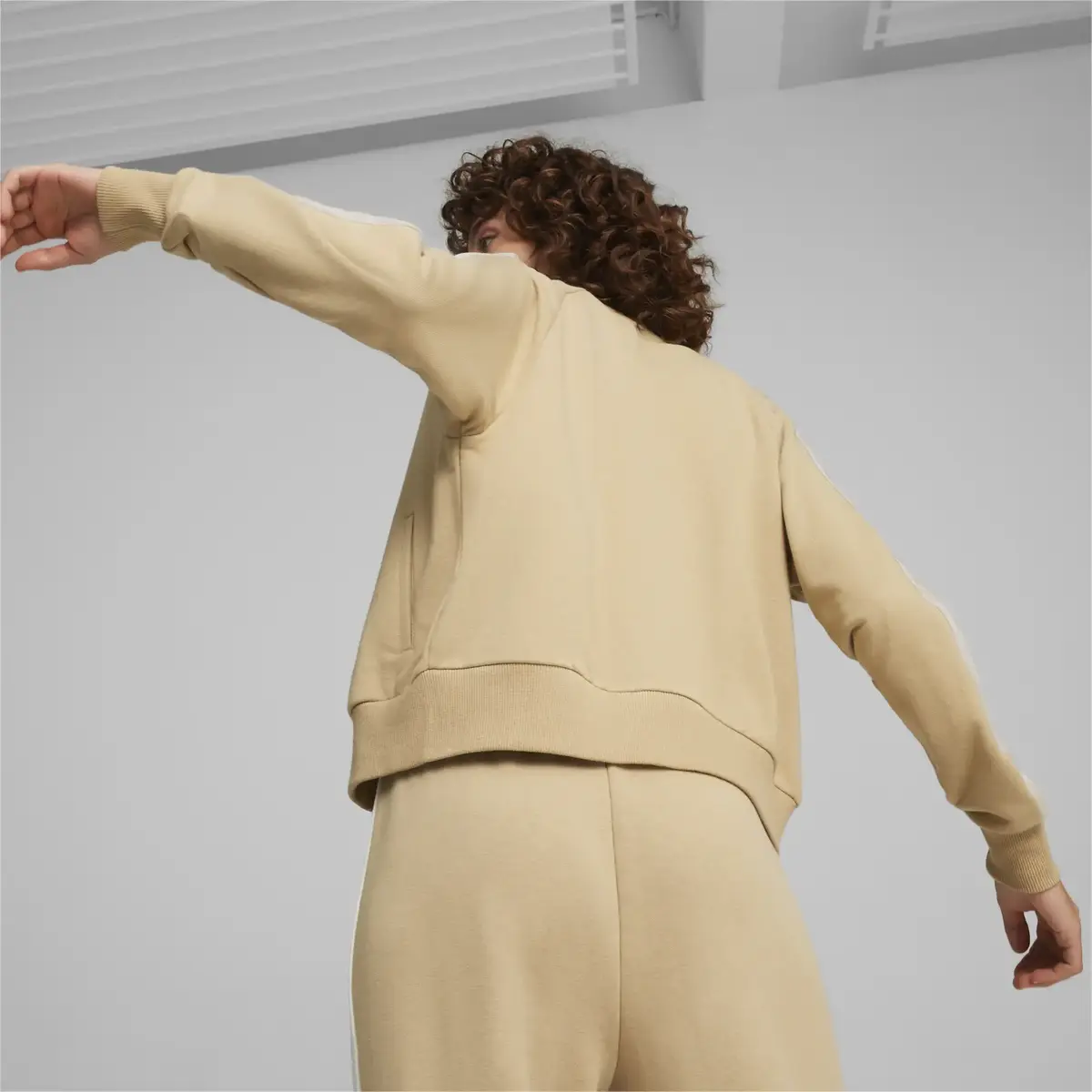 Puma ICONIC T7 Track Jacket TR (S) Açık Kahve Kadın Sweatshirt