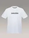 Calvin Klein SS 30s EU SP OUTLINE TAPE GRAPHI Beyaz Erkek Tişört