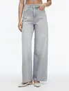 Calvin Klein HR WIDE - MID GREY, 1A4 Gri Kadın Jean Pantolon