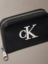 Calvin Klein BOLD CK MEDIUM ZIP A Siyah Kadın Fermuarlı Cüzdan