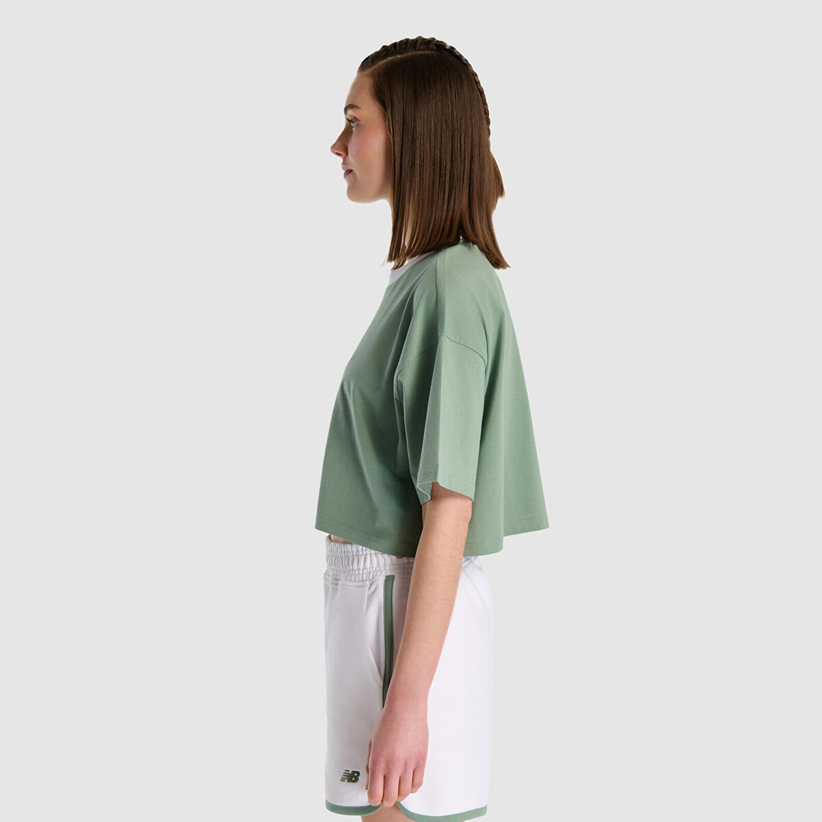 New Balance WNT1515 Yeşil Kadın T-Shirt