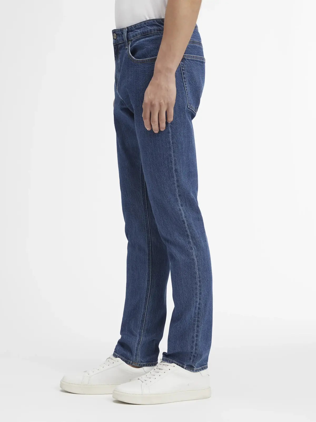 Calvin Klein SLIM FIT MID BLUE, 1A7 Mavi Erkek Jean Pantolon