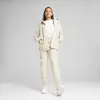 PUMA EVOSTRIPE Full-Zip Hoodie Bej Kadın Fermuarlı Ceket