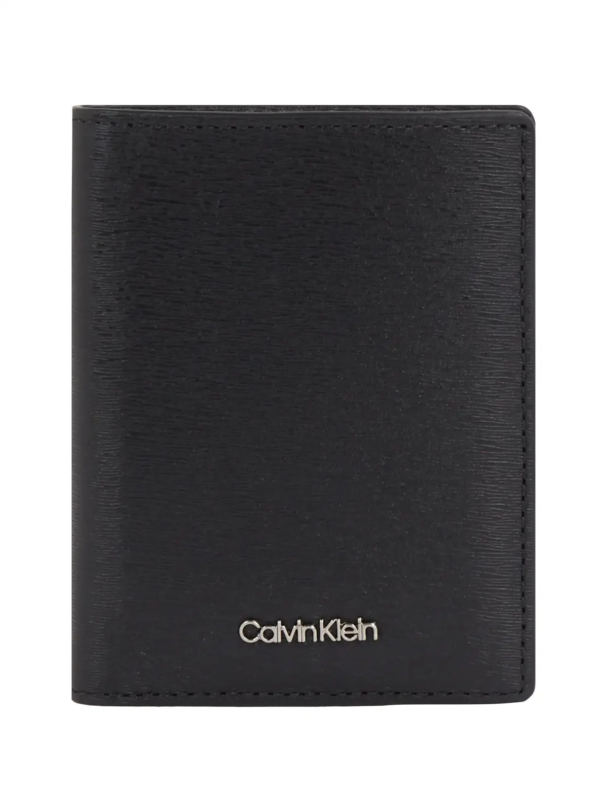 Calvin Klein Logolu Erkek Siyah Hakiki Deri Cüzdan