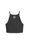 Puma T7 Shiny Crop Top Siyah Kadın T-Shirt