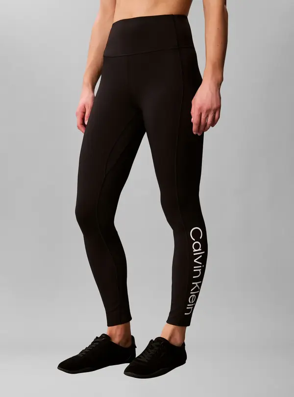 Calvin Klein ICON SPORT 7/8 LEGGI, UB1 Siyah Kadın Tayt