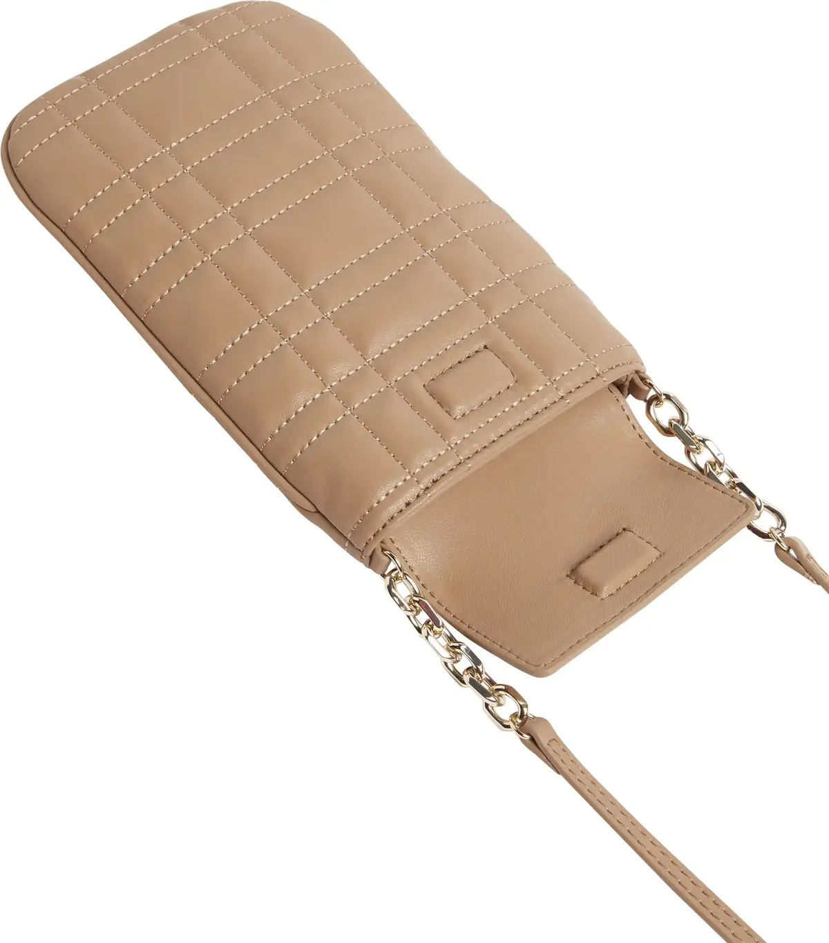 Calvin Klein RE-LOCK QUILT PHONE Erkek Kahverengi Çanta