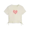 Puma FLAMING LOVE Knotted Tee Pembe Çocuk T-Shirt & Polo