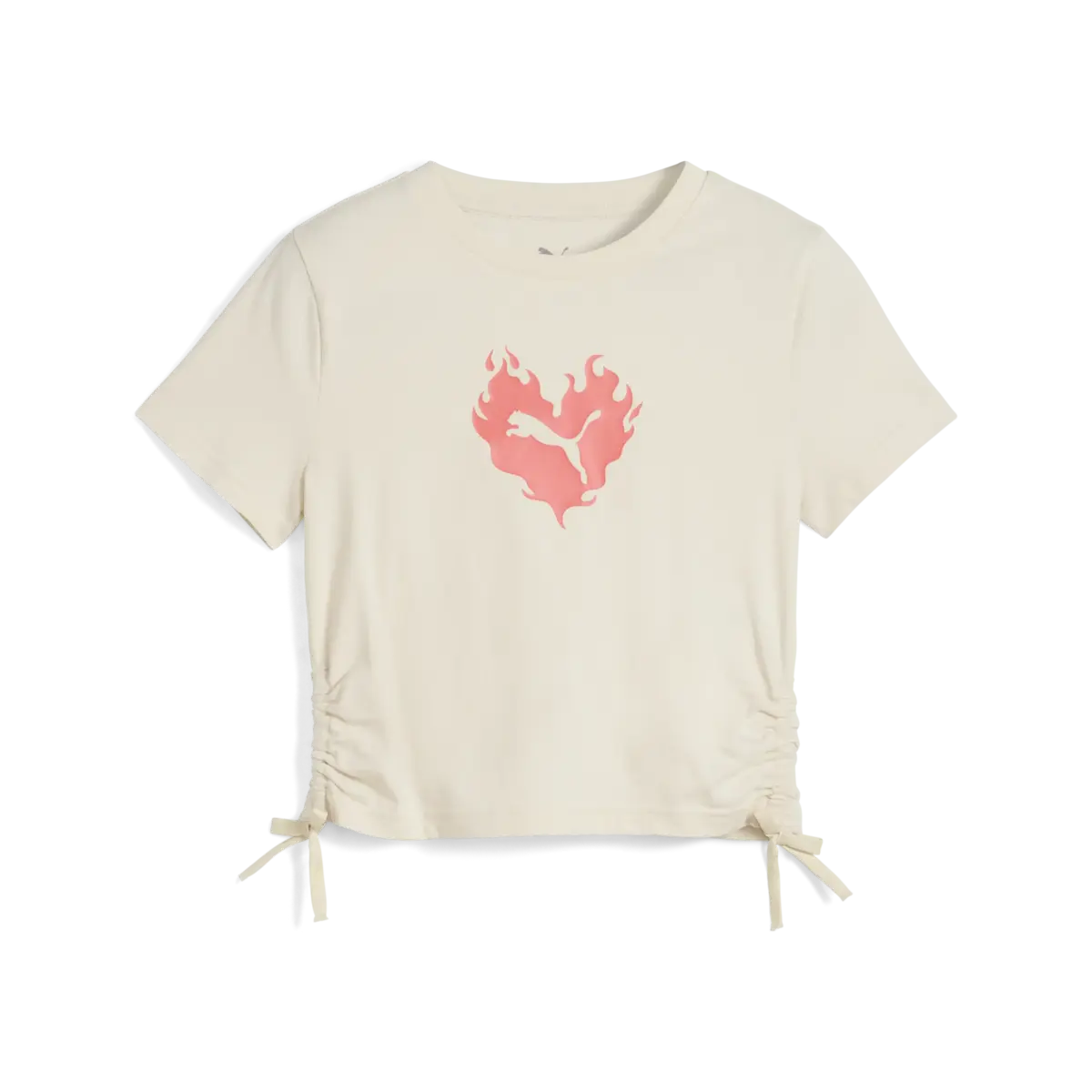Puma FLAMING LOVE Knotted Tee Pembe Çocuk T-Shirt & Polo
