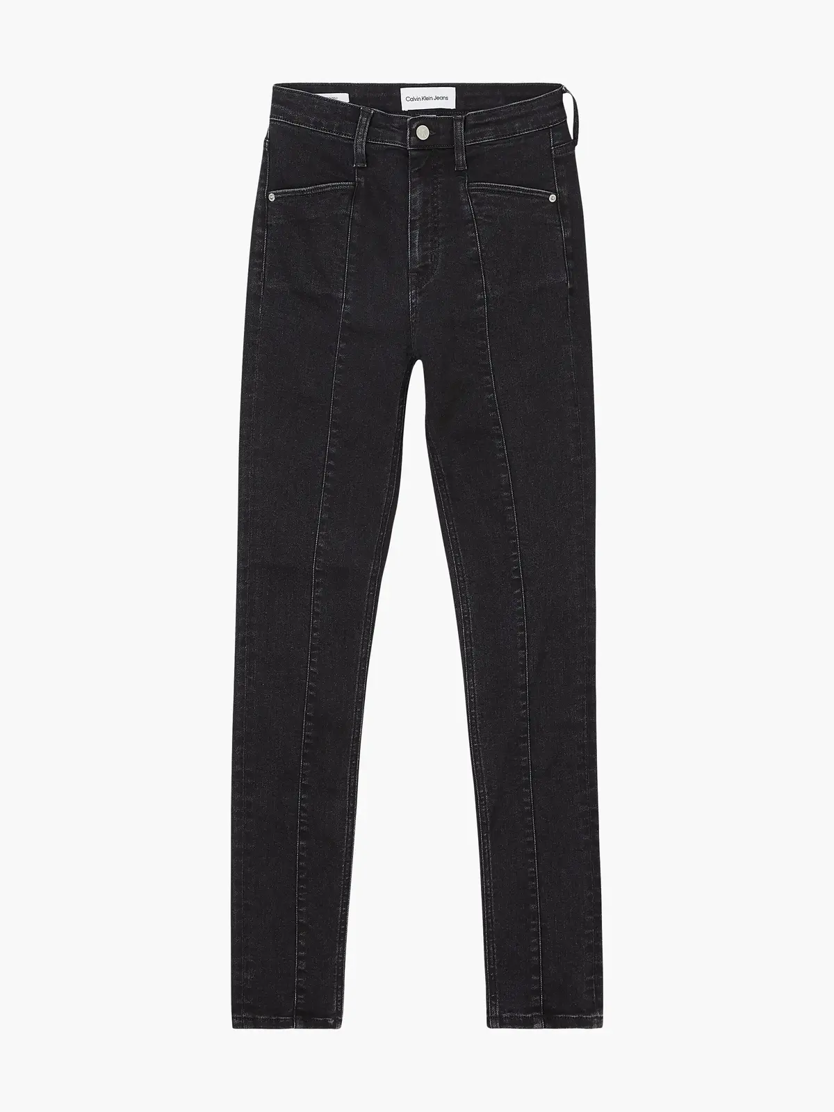 Calvin Klein HIGH RISE SKINNY Kadın Antrasit Kot Pantolon