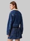 Calvin Klein DENIM ZIP JACKET SHE, 1A4 Lacivert Kadın Kot Ceket