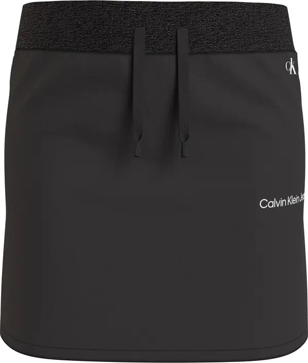 Calvin Klein CKJ LOGO SKIRT Kadın Siyah Etek