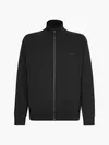 Calvin Klein TONAL LOGO TAPE ZIP- Erkek Siyah Sweatshirt