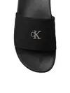 Calvin Klein ESS SLIDE CANVAS HDW Siyah Kanvas Logolu Kadın Terlik