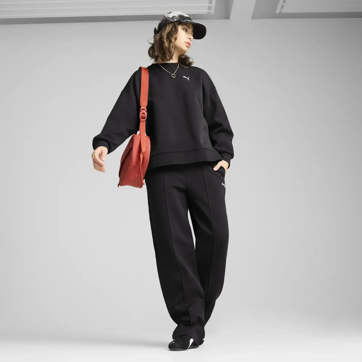 PUMA WARDROBE ESS Pintuck Pants Kadın Siyah Eşofman Alt