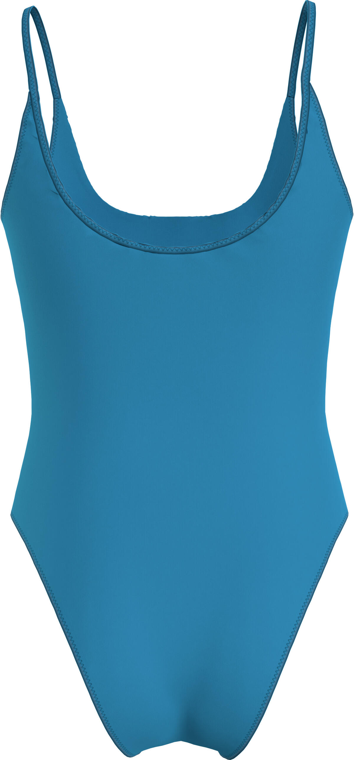 Calvin Klein SCOOP BACK ONE PIECE Kadın Mavi Mayo