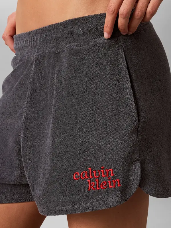 Calvin Klein TOWEL TERRY DOLPHIN, CKP Gri Kadın Şort