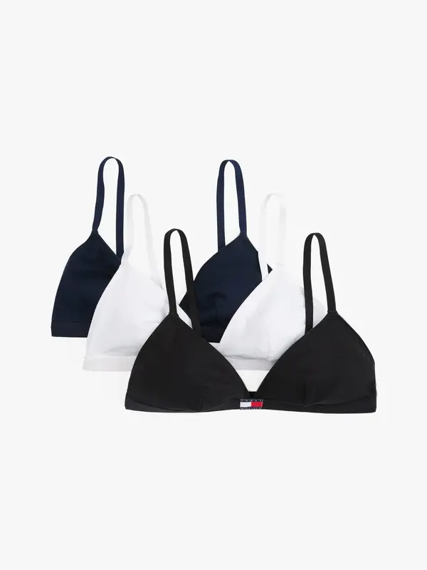 Tommy Hilfiger 3 PACK TRIANGLE, 0IE Beyaz Kadın Sütyen & Bralet