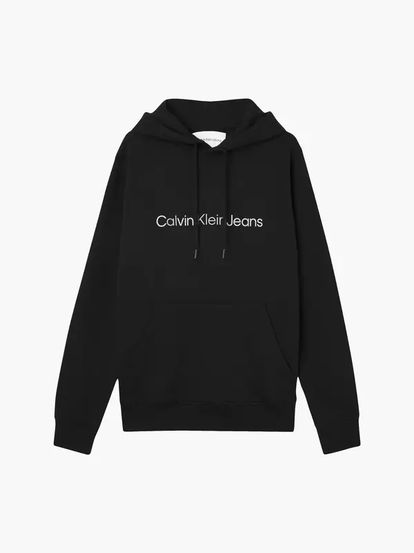 Calvin Klein CORE INSTITUTIONAL L Kadın Siyah Hoodie