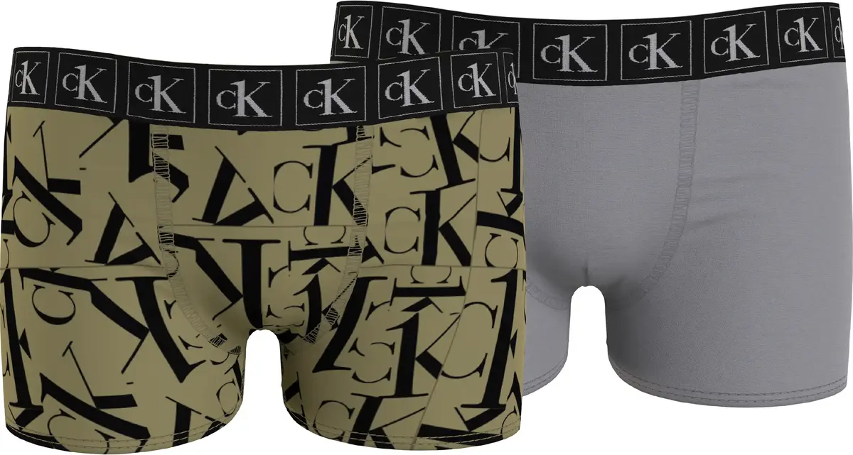 Calvin Klein 2PK TRUNK Erkek Kahverengi Boxer Set