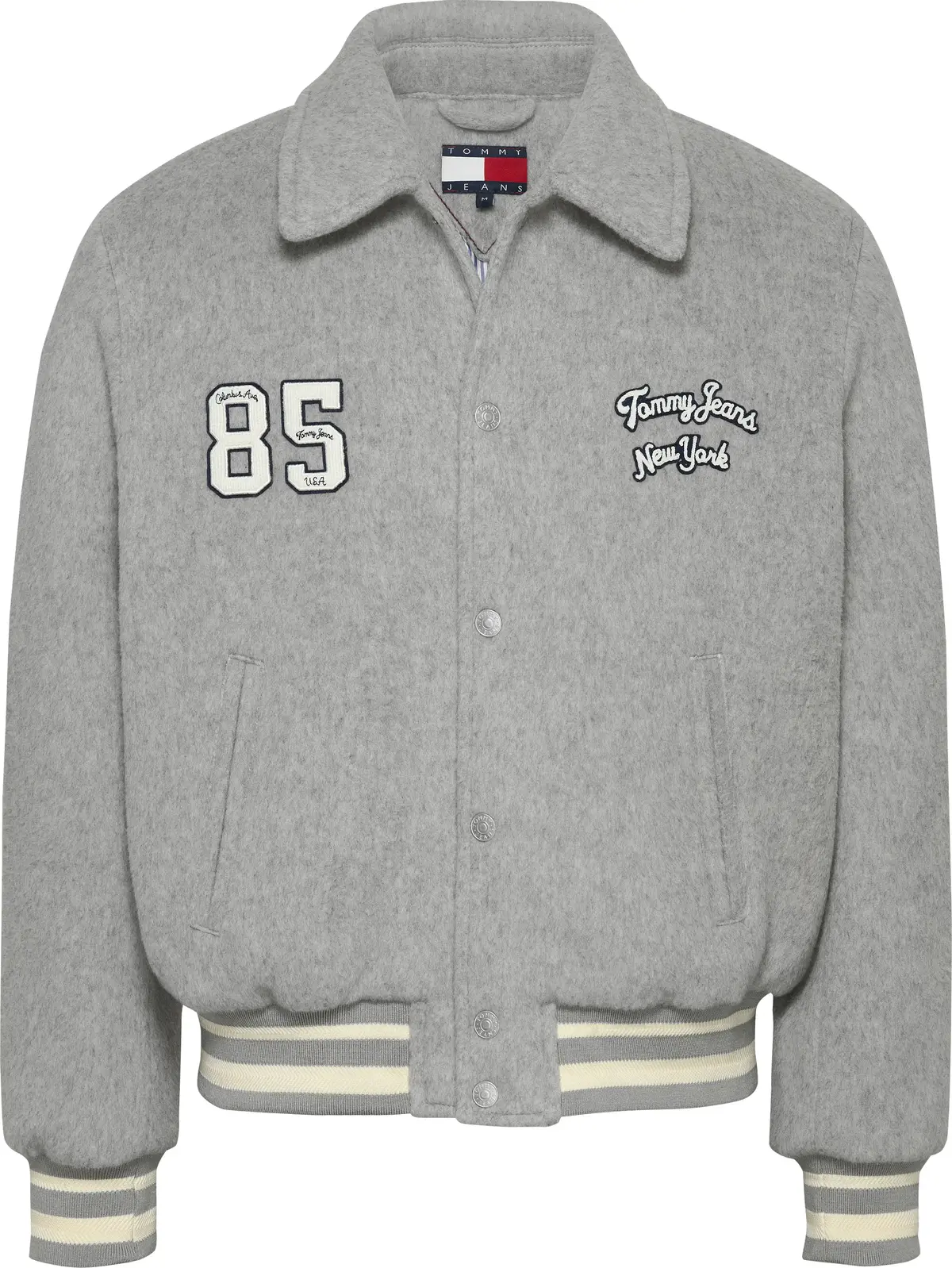 Tommy Hilfiger TJC VARSITY JACKET, P6N Gri Erkek Ceket