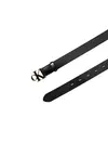 Calvin Klein ROUND CK BUCKLE 30MM Siyah Deri Logo Tokalı Kemer