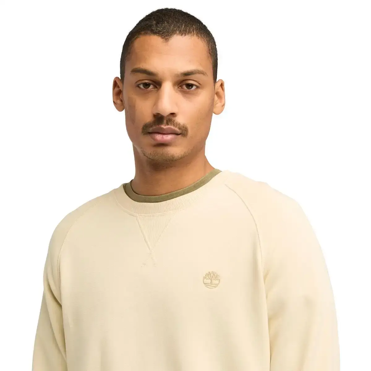 Timberland EXETER RIVER Brushed Back Crew Sweatshir Bej Erkek Sweatshirt & Hoodie