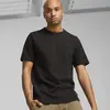 Puma ESS ELEVATED Waffle Tee Siyah Erkek T-Shirt