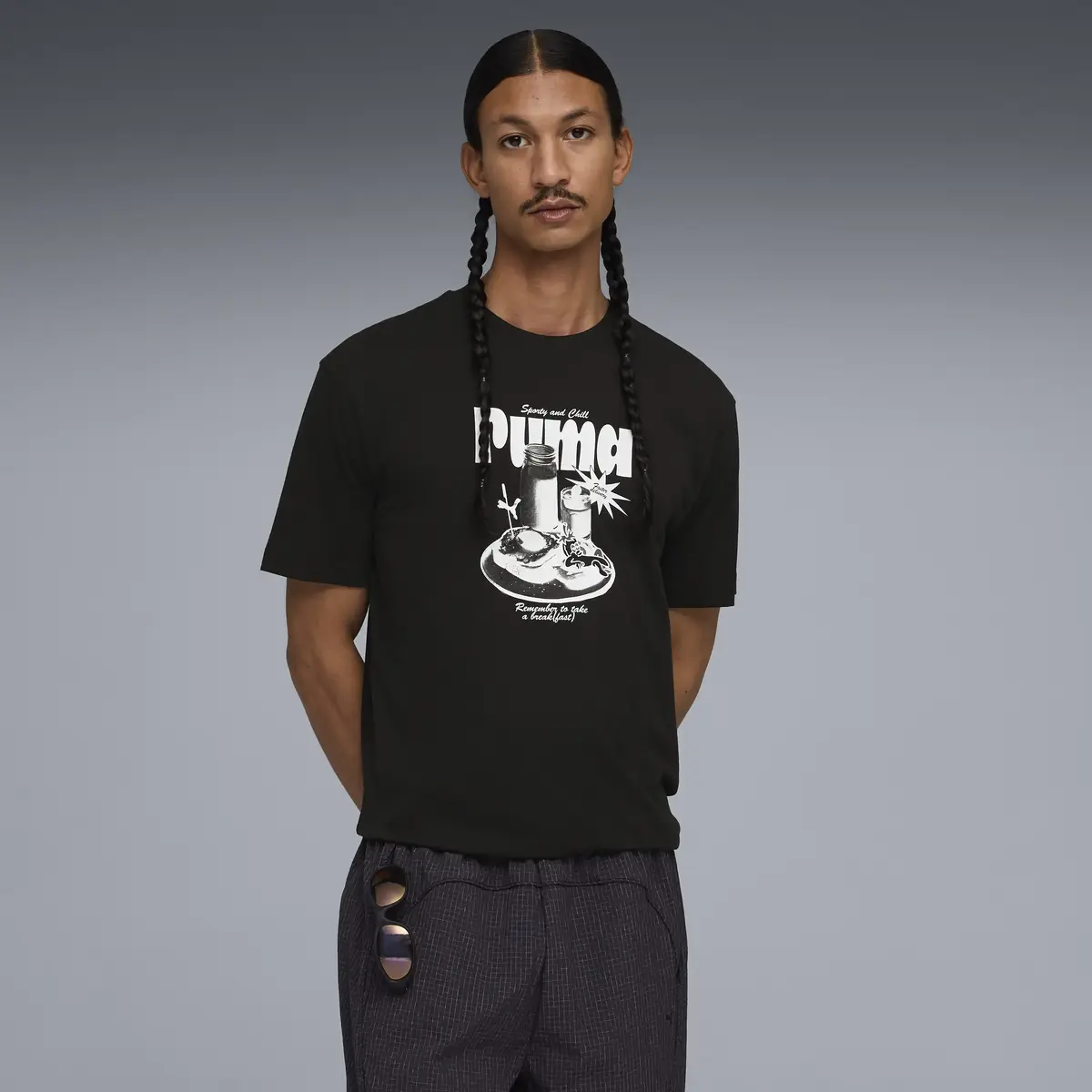 Puma GRAPHIC Tee Siyah Erkek T-Shirt