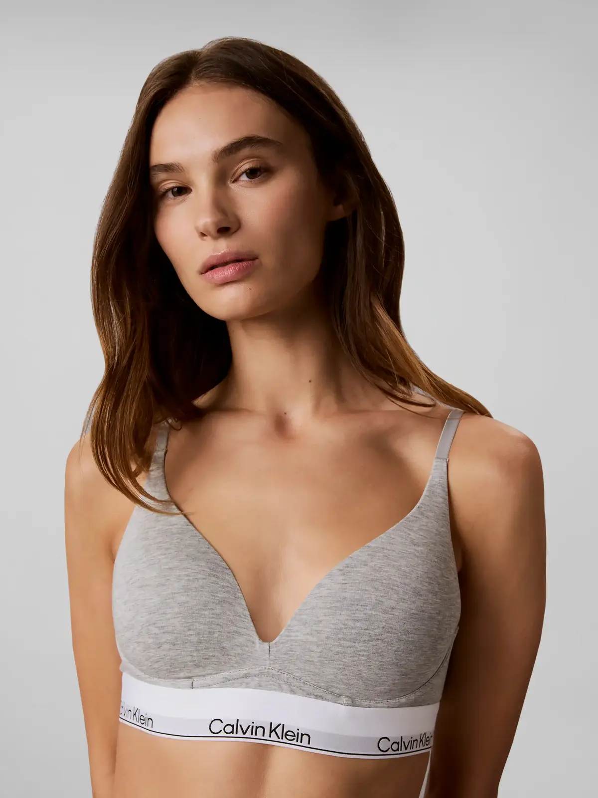 Calvin Klein WIREFREE PUSH UP, P7A Gri Kadın Sütyen