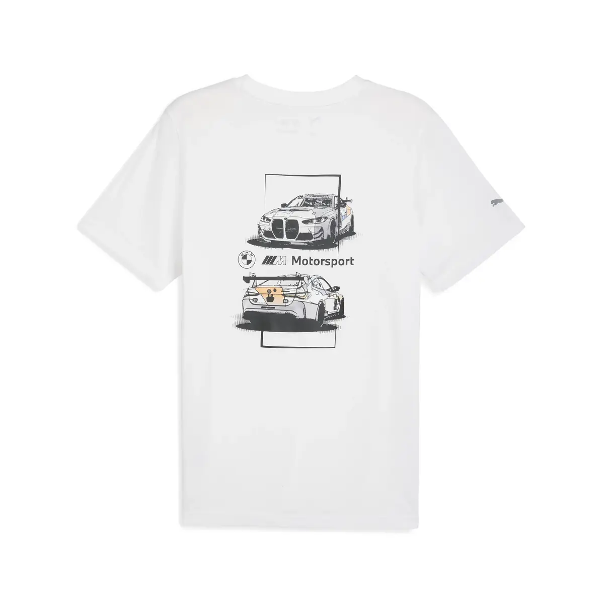 PUMA BMW MMS CAR GRAPHIC TEE 2 Beyaz Erkek T-Shirt