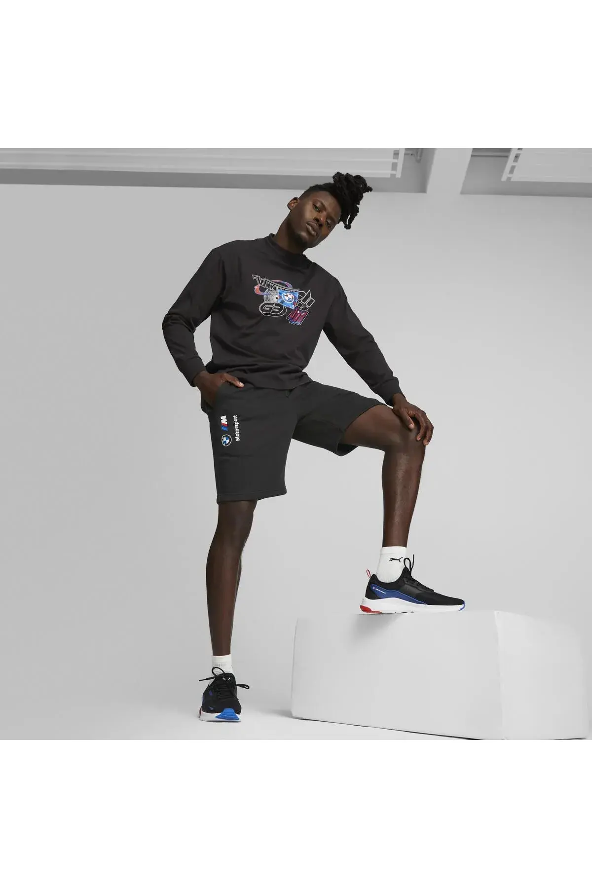 Puma BMW MMS ESS Shorts Fleece Siyah Erkek Şort