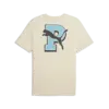 Puma GRAPHIC Tee Krem Erkek T-Shirt & Polo