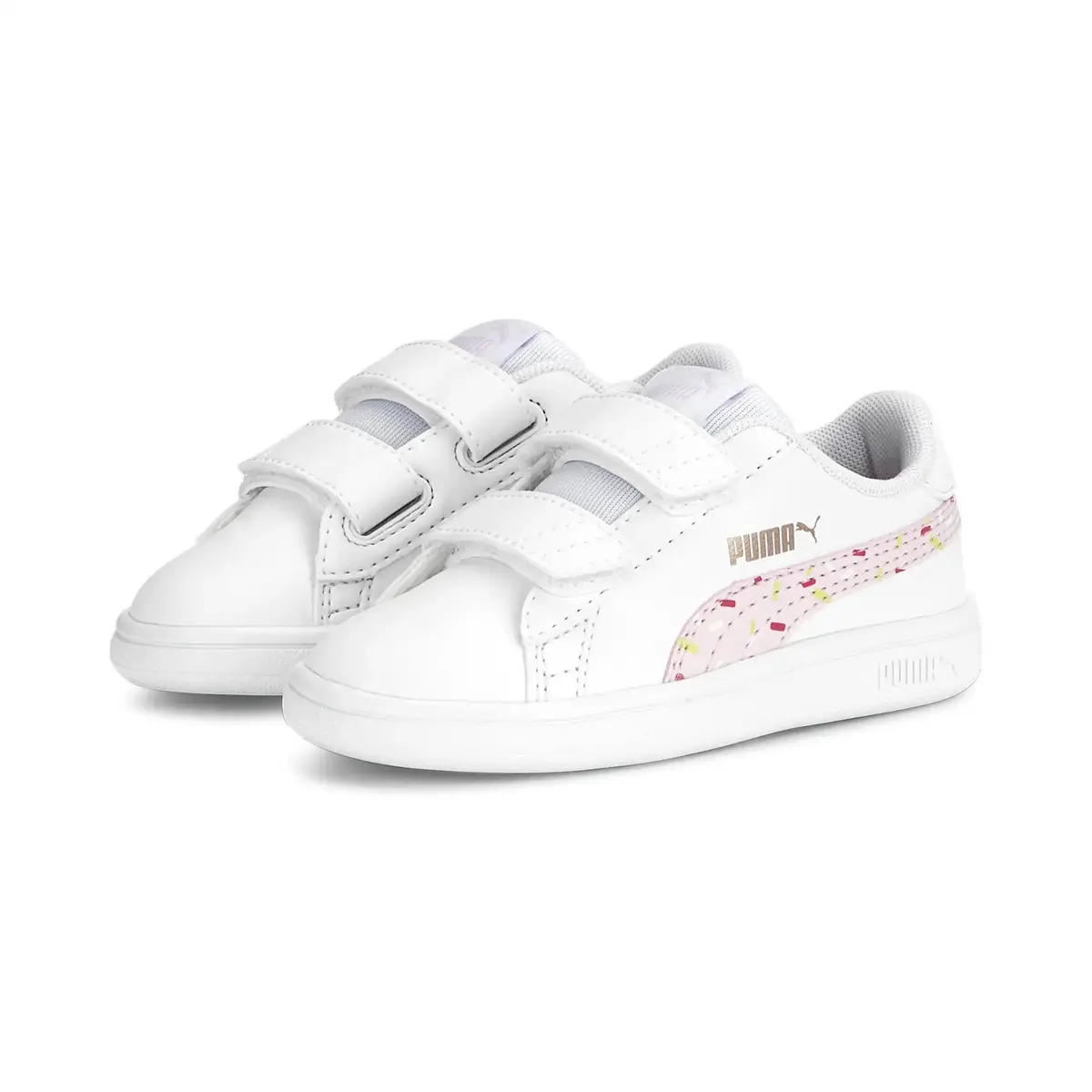 Puma Smash v2 Crush V Inf Beyaz Kız Çocuk Günlük Spor Ayakkabı