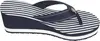 Tommy Hilfiger TH STRIPES WEDGE BEA, DW6 Siyah Kadın Terlik