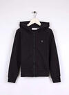 Calvin Klein MINI BADGE ZIP-THROU Siyah Çocuk Kapüşonlu Sweatshirt